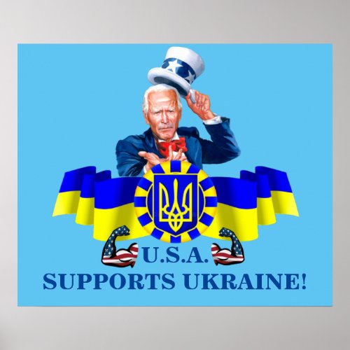 USA SUPPORTS UKRAINE POSTER