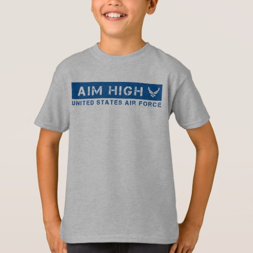 US Air Force  Aim High _ Blue T_Shirt