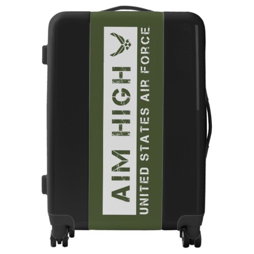 US Air Force  Aim High _ Green Luggage