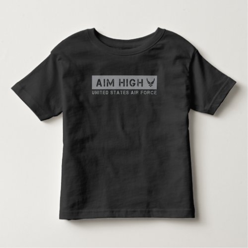 US Air Force  Aim High _ Grey Toddler T_shirt
