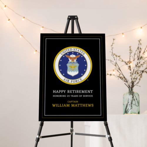 US Air Force  Air Force Emblem  Retirement Foam Board