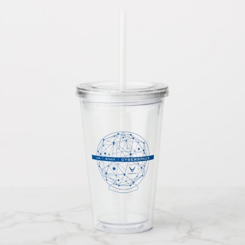 US Air Force  Air Space Cyberspace Acrylic Tumbler