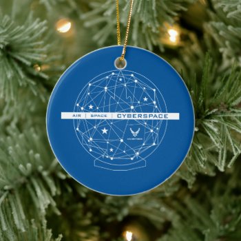 U.s. Air Force | Air Space Cyberspace Ceramic Ornament by usairforce at Zazzle