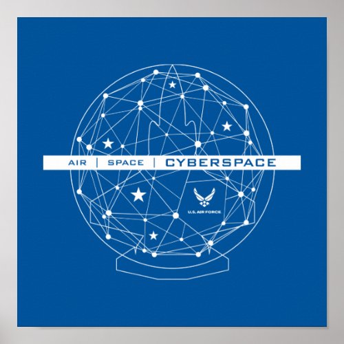 US Air Force  Air Space Cyberspace Poster