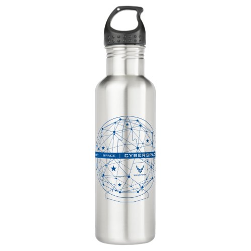 US Air Force  Air Space Cyberspace Stainless Steel Water Bottle