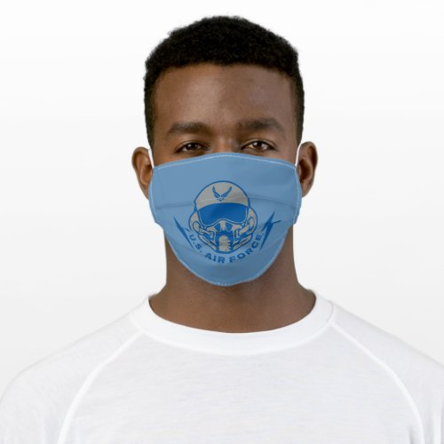 US Air Force  Blue Helmet Adult Cloth Face Mask