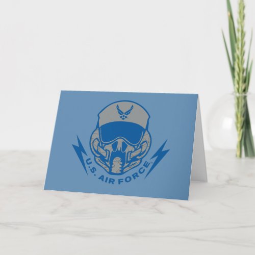 US Air Force  Blue Helmet Card