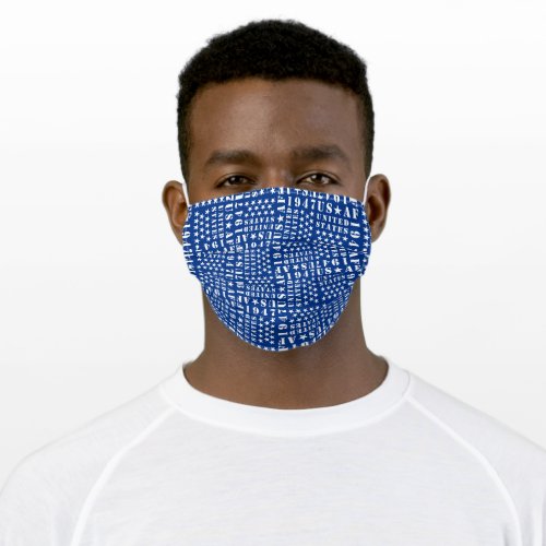 US Air Force Blue Star Pattern Face Covering