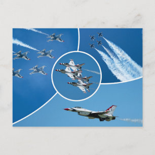 U.S. Air Force F-16 Thunderbirds Postcard