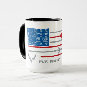U.S. Air Force   Fly. Fight. Win - Red & Blue Mug