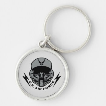 U.s. Air Force | Gray Helmet Keychain by usairforce at Zazzle