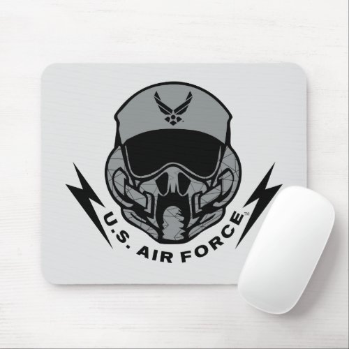 US Air Force  Gray Helmet Mouse Pad