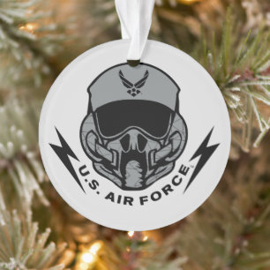 U.S. Air Force   Grey Helmet Ornament
