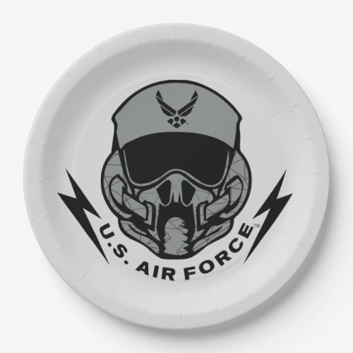 US Air Force  Grey Helmet Paper Plates