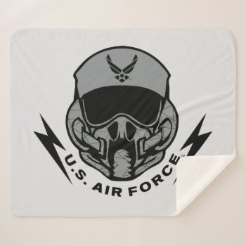 U.s. Air Force | Grey Helmet Sherpa Blanket by usairforce at Zazzle