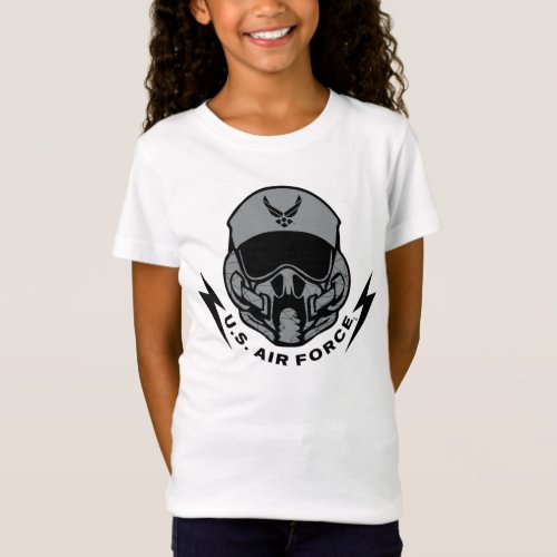US Air Force  Grey Helmet T_Shirt