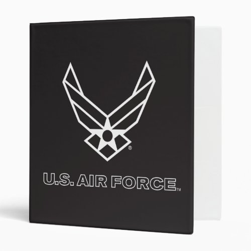 US Air Force Logo _ Black Binder