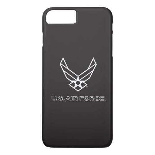 US Air Force Logo _ Black iPhone 8 Plus7 Plus Case