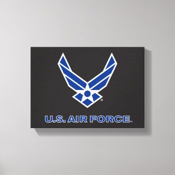 U.s. Air Force Logo - Blue Canvas Print by usairforce at Zazzle