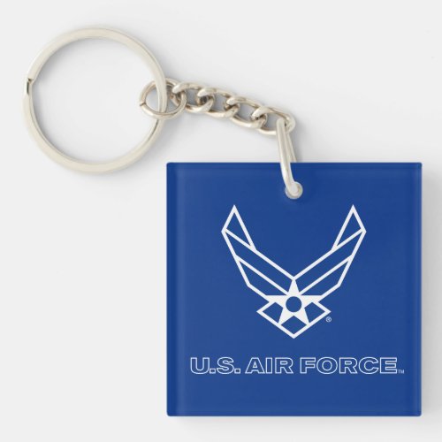US Air Force Logo _ Blue Keychain
