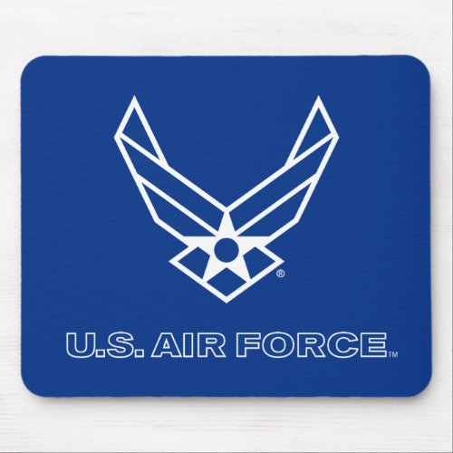 US Air Force Logo _ Blue Mouse Pad