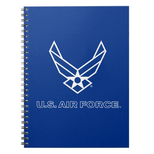 US Air Force Logo _ Blue Notebook