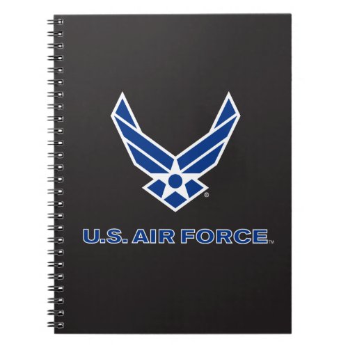 US Air Force Logo _ Blue Notebook