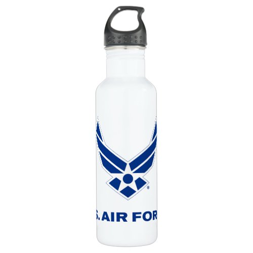 US Air Force Logo _ Blue Stainless Steel Water Bottle