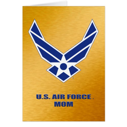 US Air Force Mom Card