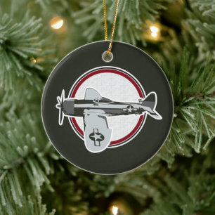 U.S. Air Force Plane Ceramic Ornament
