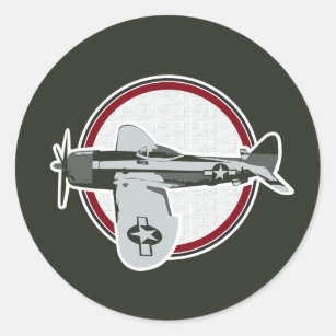 U.S. Air Force Plane Classic Round Sticker