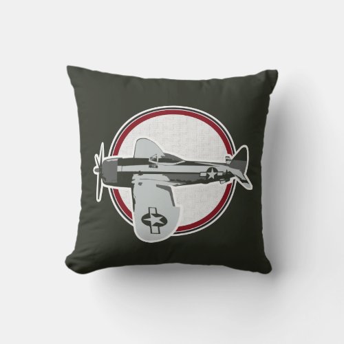 US Air Force Plane Throw Pillow