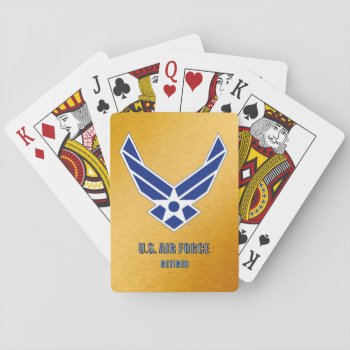 U.s. Air Force Retired Bicycle Playing Cards by usairforce at Zazzle