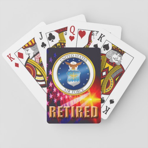 US Air Force Retired Bicycle Playing Cards