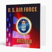 U.S. Air Force Retired Binder | Zazzle