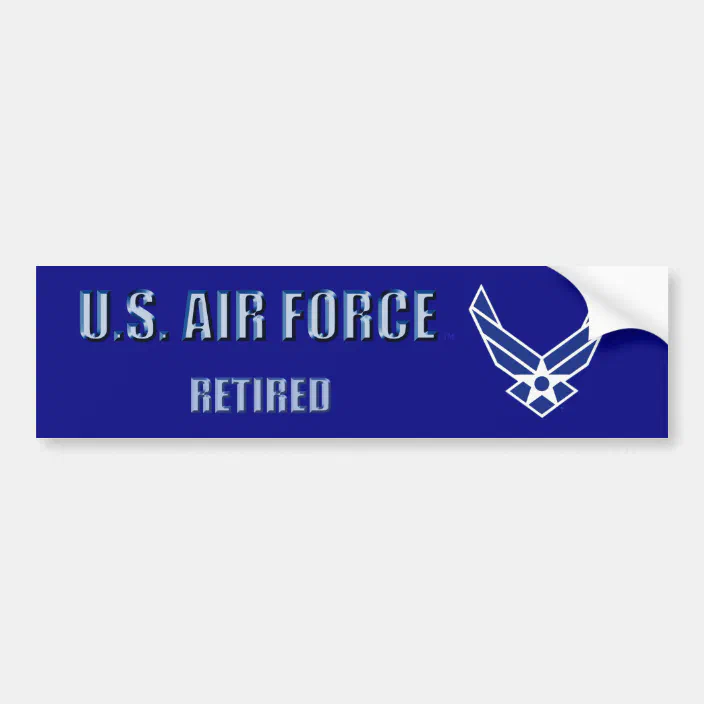 USAF US Air Force Bumper Sticker Car Decal Airman Veteran VET Patriot