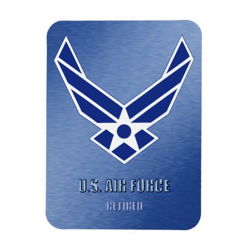 US Air Force Retired Flexible Photo Magnet