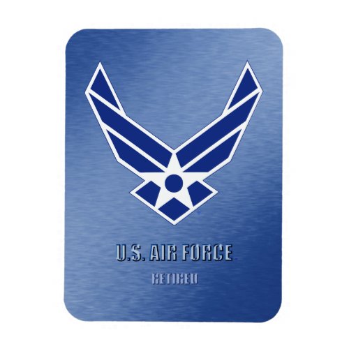 US Air Force Retired Flexible Photo Magnet