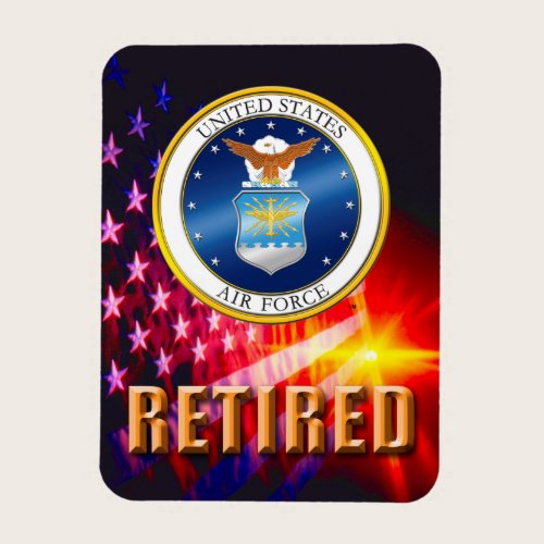 U.S. Air Force Retired Flexible Photo Magnet