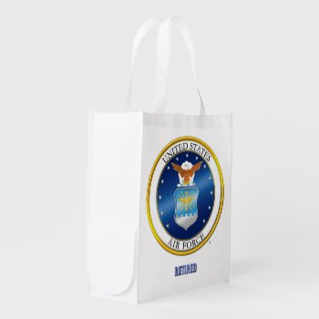 U.s. Air Force Retired Grocery Bag by usairforce at Zazzle