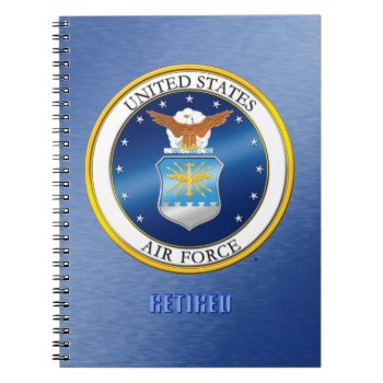 U.s. Air Force Retired Spiral Photo Notebook by usairforce at Zazzle