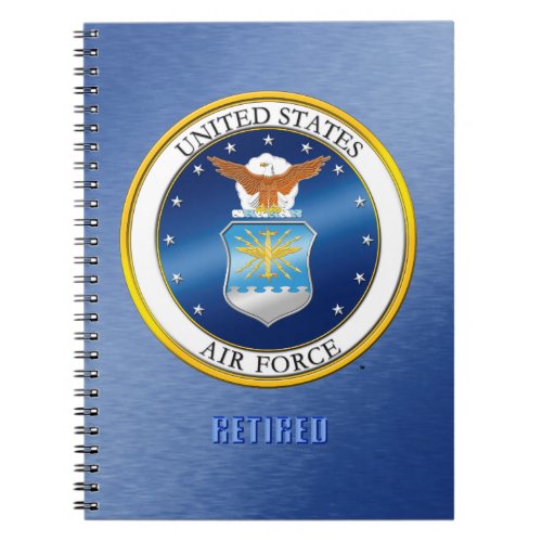 US Air Force Retired Spiral Photo Notebook