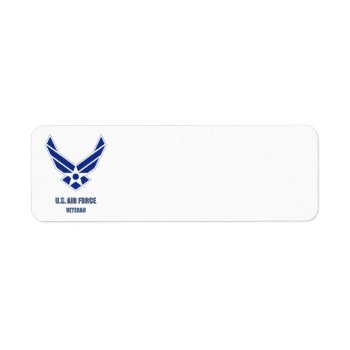 U.s. Air Force Vet Return Address Label by usairforce at Zazzle