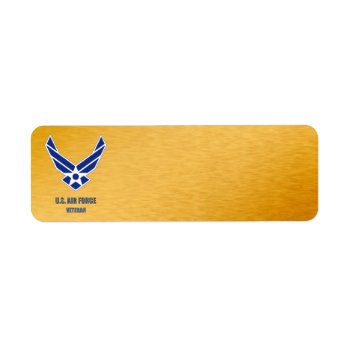 U.s. Air Force Veteran Label by usairforce at Zazzle