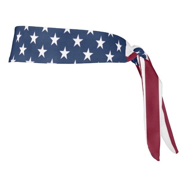 U.S. American Flag Tie Headband (Rotate 90)