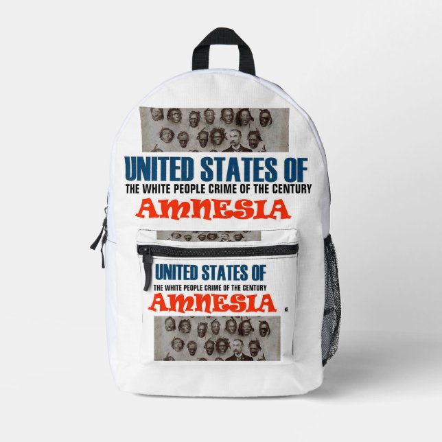 U S AMNESIA  BAG Print Cut Sew Backpack (Front)