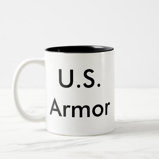 U.S. Armor Two-Tone Coffee Mug (Left)