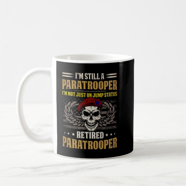U.S Army Airborne Division Paratrooper, Veterans D Coffee Mug (Left)