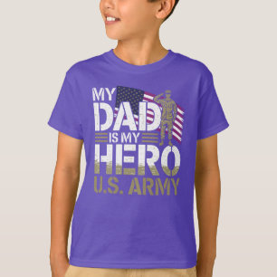 U.S. Army Kids - My Dad is My Hero T-Shirt