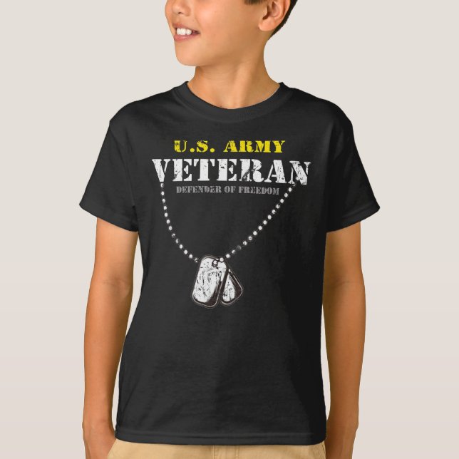 U.S. Army Proud Army veteran vet gift T-Shirt (Front)